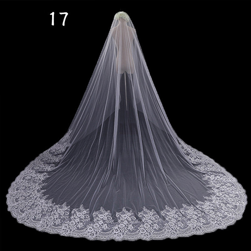 Bride Wedding Master Wedding Veil Long Long Tail