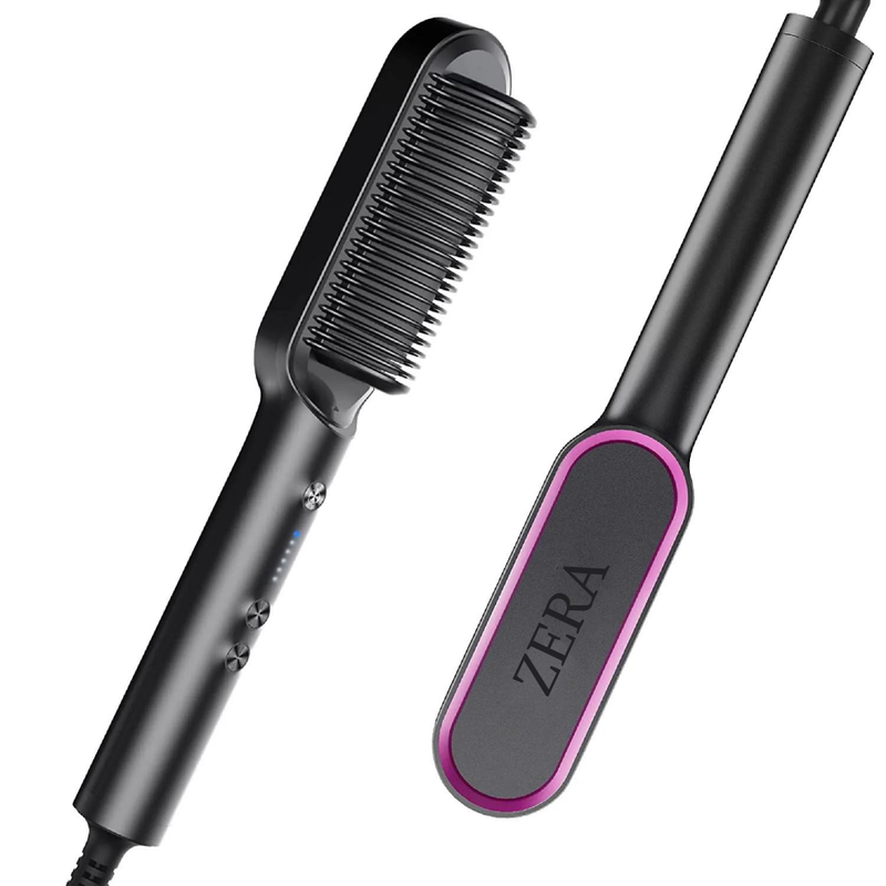 ZERA HALO Hair Straightening Brush, Hair Straightening Comb for all Ages and Gender